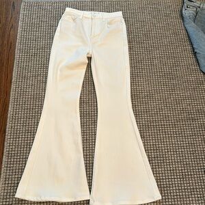 Seven for all mankind white flare jeans